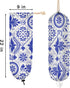 Mexican Talavera Bird Mandala Boho Plastic Bag Holder, Wall Mount Grocery Bag Dispenser for Home Decor