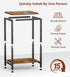 2-Tier KEETDY Small Side Table for Small Space End Tables for Living Room, Storage Shelf Night Stand, Sofa Bedroom
