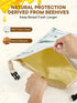 2 Pack 1713 Inch Zippered Beeswax Bread Bags Large Cotton Sourdough Bread Bags Reusable Bread Storage Bags for Homemade