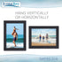 Icona Bay 5x7 Picture Frame Set - Black, 10 Pack, Simple Modern Design with Table Top Kickstand & Wall Hanging Hooks