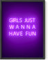 HAUS AND HUES Purple Pictures Wall Decor - Wall Art for Bedroom Aesthetic, Neon Posters for Teen Girl Bedroom UNFRAMED