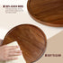 Lazy Susan Organizer for Table - 12 Inch Wooden Turntable - Acacia Wood Kitchen Spice Rack (2 Pack)