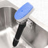2 Pack Clear Acrylic Dish Brush Holder, Kitchen Sink Caddy Organizer with Secure Suction Seals