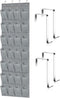 Over The Door Shoe Organizer, 28 Pocket Shoe Rack for Closet, Hanging Door Storage, Gray