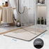 Diatomaceous Earth Bath mat Super Absorbent Bath Mat Non Slip Fast Drying Shower Rugs Stone Bath Mat for Bathroom Thin Bathroom Floor Mats Fit Under Door, Machine Washable, 17" x 27.5", Taupe