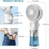 Handheld Fan Misting Hand Held Fan Rechargeable Battery Operated Portable 4 Speeds & 55ml Spray & 360° Foldable USB Personal Water Fan for Travel Camping Outdoor(White) by Frelisiy