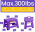 ACSTEP Folding Step Stool Portable Collapsible Plastic Step Stool, Foldable Step Stools, Non Slip Folding Stools