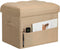 BelugaHelper Ottoman with Storage, Small Storage Ottoman Foot Rest with Thicker Foam