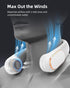 Koonie Neck Fan Rechargeable 5 Speeds, Portable Personal Fan, Hands Free Bladeless Fan for Travel, Outdoor, Indoor
