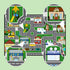 2'5''4' Car Rugs for Kids Toy Car Road Rug for Playroom, Car Traffic Road Play Mat Carpets for Kids Room Bedroom