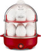 bella Rapid Electric Egg Cooker - 14 Egg Capacity Omelet Maker with Auto Shut Off, Red