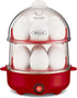 bella Rapid Electric Egg Cooker - 14 Egg Capacity Omelet Maker with Auto Shut Off, Red