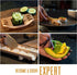 Alas Complete 20 Piece Sushi Making Set, Kit for Beginners & Pros with Knife, Mats, Rice Bazooka, Dipping Plate
