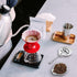 4 PCS Ceramic Coffee Spoon Rest - Small Porcelain Teaspoon Holder for Coffee Station Decor, 3.5 Inch for Countertop