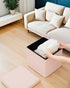 15"x15"x15" Square Ottoman with Storage, Small Sherpa Storage Ottoman Cube, Boucle Folding Foot Rest for Dorm, Living