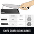 Knife Sheaths for Kitchen Knives, 8"-12" Universal Knife Edge Guards Set, Extra Strength Knife Cover, BPA-Free,