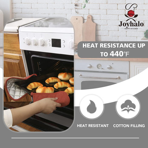 Joyhalo 5 Pack Pot Holders for Kitchen Heat Resistant Pot Holders Sets Oven Hot Pads Terry Cloth Pot Holders for Cooking Baking