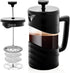 Ovente French Press Coffee Maker, 20 Ounce, Borosilicate Glass with 4 Filter Stainless-Steel System, BPA-Free