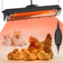 17.5 Inch Extra Long Heat Lamp for Chickens, 300W Carbon Fiber Chicken
