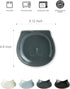 Ceramic Spoon Rest for Stove Top, Cat Cooking Spoon Holder for Kitchen Counter, Cute Spoon Rest Utensil Rest for Spatula Spoons Ladles, Dark Gray
