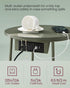 ULET228C04 VASAGLE LILEA Collection - Side Table with Charging Station, Round End Table with Fabric Basket, Nightstand