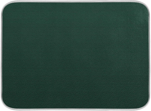 Qilmy Hunter Green Dish Drying Mats Tableware Absorption Water Mat Home Decor Drying