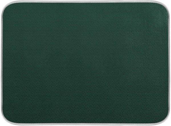 Qilmy Hunter Green Dish Drying Mats Tableware Absorption Water Mat Home Decor Drying