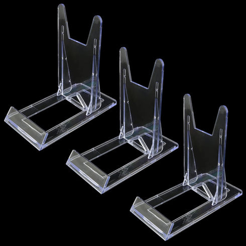 Acrylic Plate Stands FMHXG 3PCS Adjustable Clear Plastic Display Easel Holders