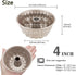 4Pcs Nonstick Bundt Cake Pan Mini Tube Pans Baking Kugelhopf Bread Muffin Cake Mold for Oven and Instant Pot - Champagne Gold (4 Inch) by DWWTKL