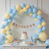 Pastel Balloon Garland Arch Kit with 100 pcs Blue and Yellow Balloons, DIY Decorations for Baby Shower, Wedding,