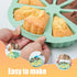Silicone Scone Pan - 2 Pack Nonstick Triangle Baking Molds for Pizza, Brownies, Cheesecake, Green/8 Cavities