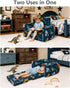 30% 2-in-1 1-3 TinyPalsa Foldable Toddler Couch, More Support, Comfy Sofa & Lounger for Years Old Girls Boys, Space