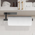 Under Cabinet Paper Towel Holder, Stainless Steel Wall Mount for Kitchen or Bathroom, Adhesive or Drill Mount (2 Pack)