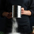 Flour Sifter, 3 Cup Stainless Steel Rotary Hand Crank for Baking Fine Mesh, Quick Sifting Tool
