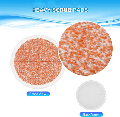 6 Pack 2124 2039 2037 2039A 2 2 2 Mop Pads Replacement Compatible with Bissell Spinwave Mops Series Steam Mop Pads