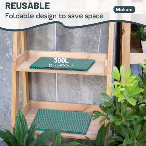 79 3 Packs, Mokani Reusable Yard Waste Bags, Gallon Lawn and Leaf Bags Heavy Duty Garden Bags With Reinforced Handles