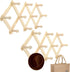 RAM-PRO Accordion Style Wood Expandable Rack, Set of 2, Hat, Cap, Belt, Umbrella, Coffee Mug Wall Pegs