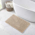 Walensee Non Slip Bathroom Rug (32x20 Inch Beige), Water Absorbent Super Soft Shaggy Chenille Mat