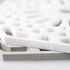 Mintrico Silicone Trivet Mat Pad for Hot Dishes, Set of Two (White & Grey Octagon)