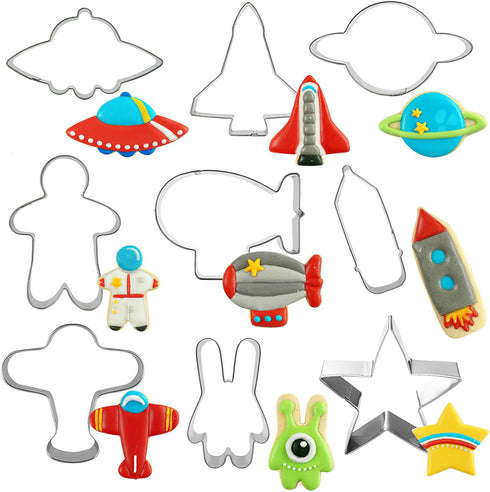 HENGYID 9 PCS Animal Cookie Cutter Set - Stainless Steel Shaped Molds for DIY Baking, Kitchen, Holiday Celebration