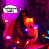 YAOZHOU 30LED 8 9.9Ft (1PACK) Battery Powered Halloween String Lights, Orange and Purple Indoor with Black Gauze Timer