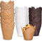 120 Counts Tulip Cupcake Liners for Baking, Food Grade Parchment Paper Muffin Holders, Greaseproof Wrappers