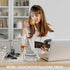 BBK Bathroom Vanity Tray - 2 Pack (7.8" and 11.8") Silicone Trays for Counter, Perfume Key Trinket Ring Tray, Kitchen
