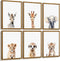 Joocrise Safari Nursery Wall Art Decor Set of 6 Baby Animal Wall Art