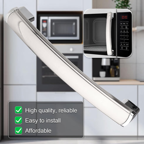WB15X21101 GE Microwave Door Handle - Upgraded Stainless Steel Replacement for General Electric