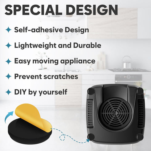16 PCS Appliance Sliders for Kitchen, Self-Adhesive Small Accessories, Easy Moving & Space Saving Must-Have Gadgets