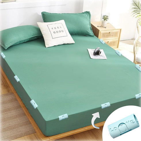 30 PCS Bed Sheet Fasteners Clips, Grippers to Keep Bed Sheets in Place, Use as Snack Holder, Clothing Cable Organizer