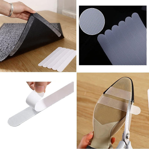 Kyerivs Strips,48pcs Anti-Slip Safety Shower Treads Stickers, Bathtub Non Slip Stickers, Anti Skid Tape