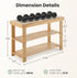 3-Tier 286 lb 11.3 27.6 18 Inches, DUMOS Shoe Rack Bench with Storage, Bamboo Entryway Benches, Wooden Shoe Rack Holds