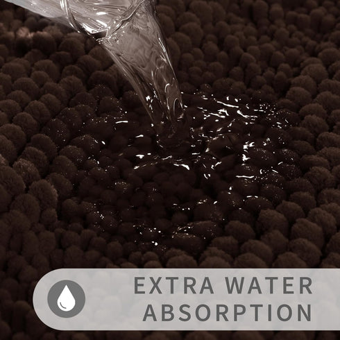 Yimobra Bathroom Rug Mat, 32" x 20", Extra Thick Super Absorbent Bath Rugs, Non-Slip Quick Dry Soft Shower Carpet